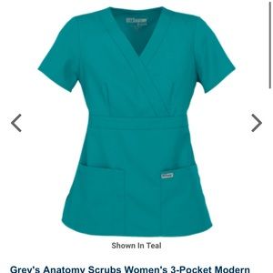 Teal matching greys anatomy scrubs set